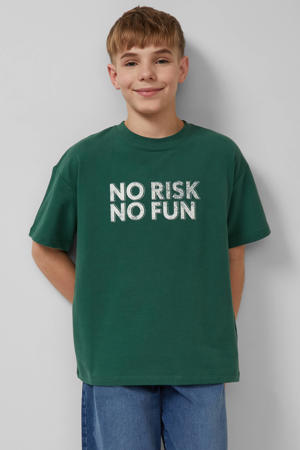 T-shirt donkergroen