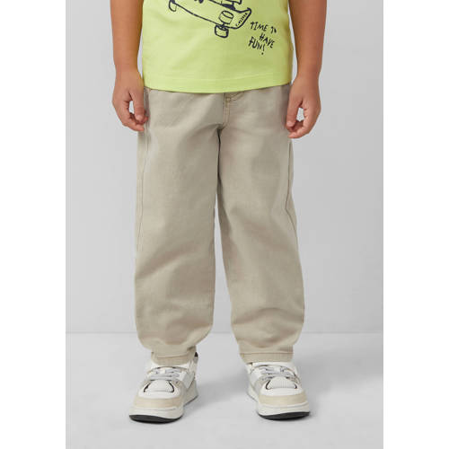 s.Oliver regular fit jeans olijfgroen Jongens Denim Effen