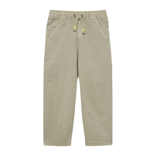 s.Oliver regular fit jeans olijfgroen Jongens Denim Effen - maat 110 afbeelding