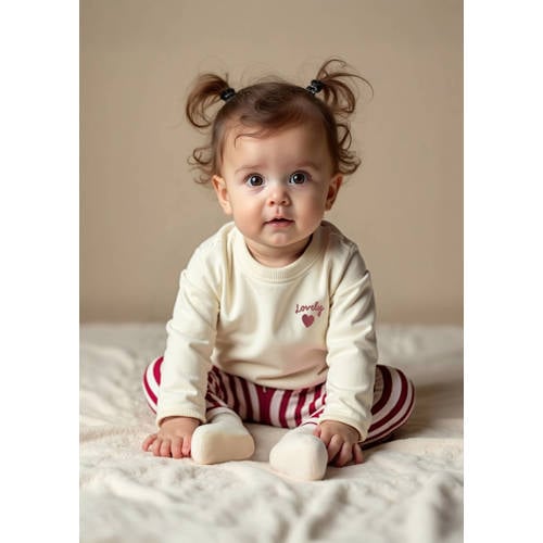 s.Oliver gestreepte casual broek roze Jongens/Meisjes Stretchkatoen Streep