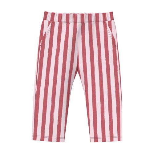 s.Oliver gestreepte casual broek roze Jongens/Meisjes Stretchkatoen Streep