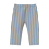 s.Oliver gestreepte casual broek grijsblauw