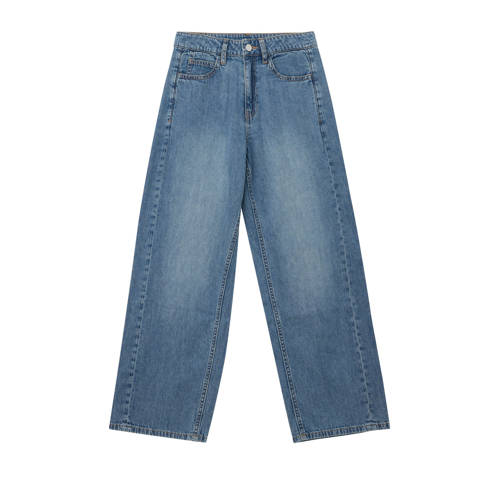s.Oliver loose fit jeans baggy jeans medium blue denim Blauw Effen - maat 164 afbeelding