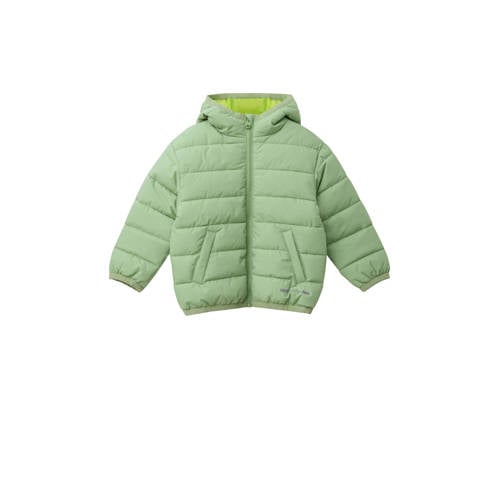 s.Oliver tussenjas lichtgroen Jongens Polyester Capuchon Effen