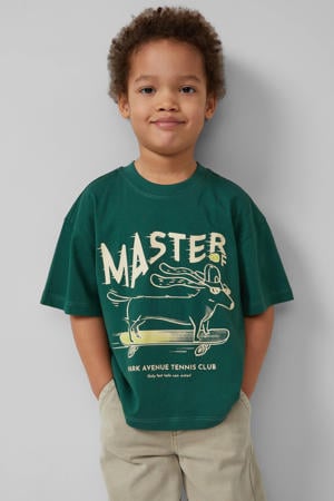 T-shirt donkergroen