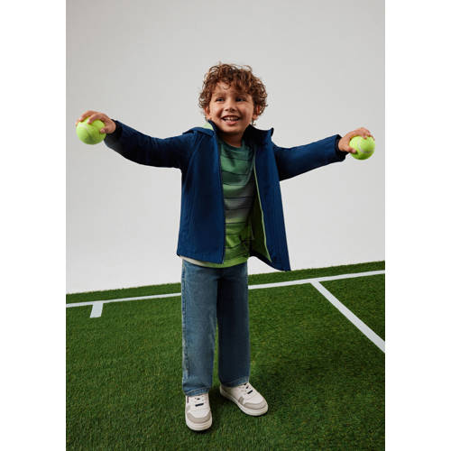 s.Oliver zomerjas donkerblauw Jongens Polyester Capuchon Effen