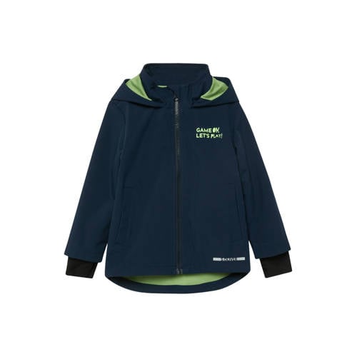 s.Oliver zomerjas donkerblauw Jongens Polyester Capuchon Effen