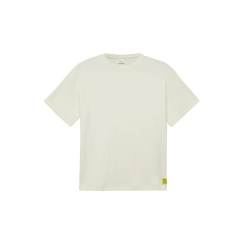 s.Oliver T-shirt ecru Jongens Katoen Ronde hals Effen - maat 134/140 afbeelding
