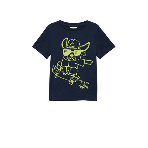 s.Oliver T-shirt donkerblauw Jongens Katoen Ronde hals Printopdruk - maat 92/98 afbeelding