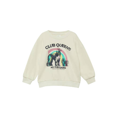 s.Oliver sweater ecru Printopdruk - maat 104/110 | Sweater van s.Oliver afbeelding