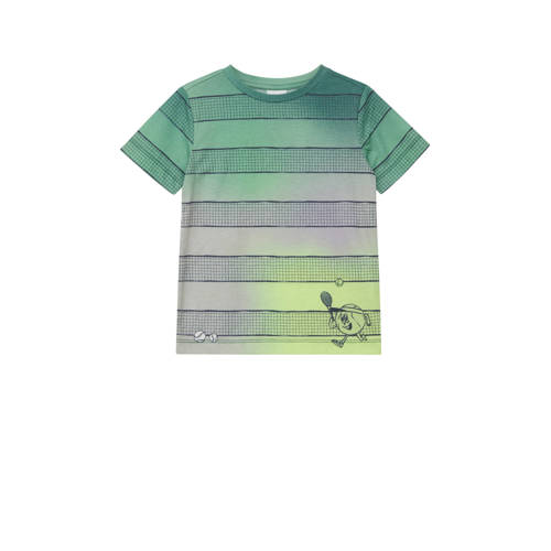 s.Oliver T-shirt donkergroen Jongens Polyester Ronde hals Meerkleurig - maat 128/134 afbeelding