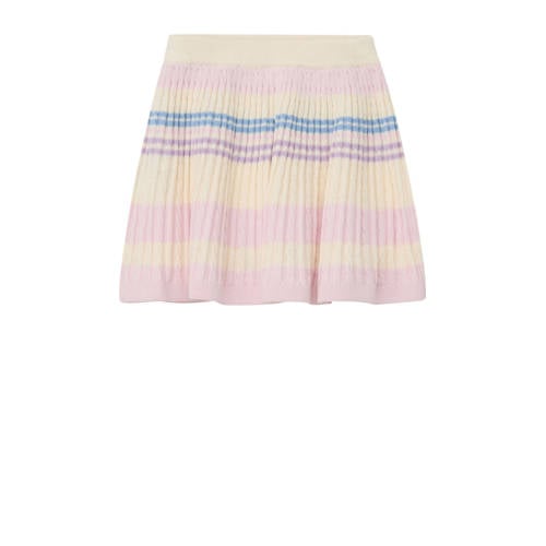 s.Oliver korte rok met kabels ecru Meisjes Acryl Meerkleurig