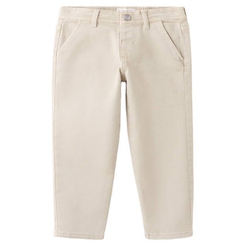 Mango Kids regular casual broek beige Jongens Stretchkatoen Effen - maat 80 afbeelding