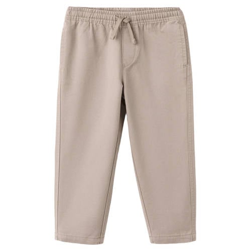 Mango Kids casual broek lichtbruin Jongens Katoen Effen - maat 104 afbeelding