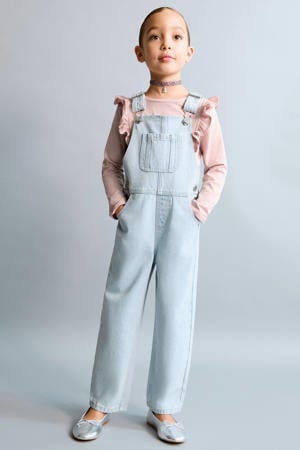 denim tuinbroek light blue denim