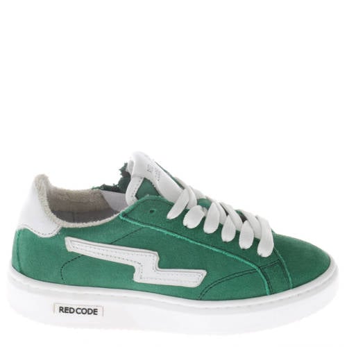 Red Code suède sneakers groen - maat 39 | Sneaker van Red Code afbeelding