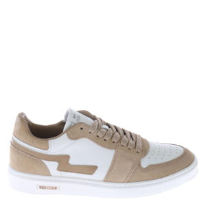 suède sneakers beige/wit