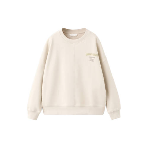 Mango Kids sweater beige Backprint - maat 164 | Sweater van Mango Kids afbeelding