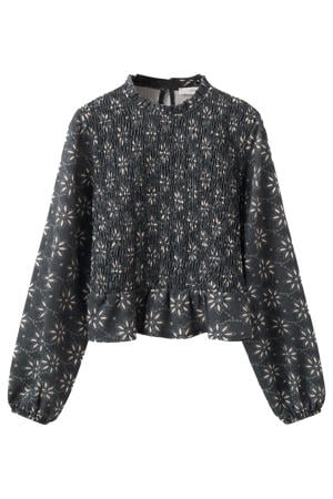 blousetop donkerblauw