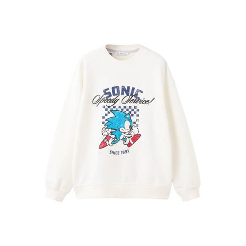 Mango Kids Sonic sweater wit Printopdruk