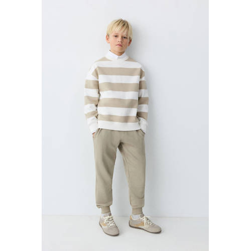 Mango Kids casual broek lichtbruin Jongens Sweat Effen - maat 152 afbeelding