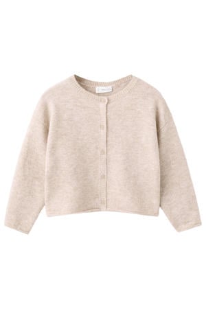 vest beige fijn gebreid
