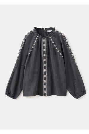 blousetop antraciet