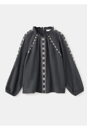 blousetop antraciet