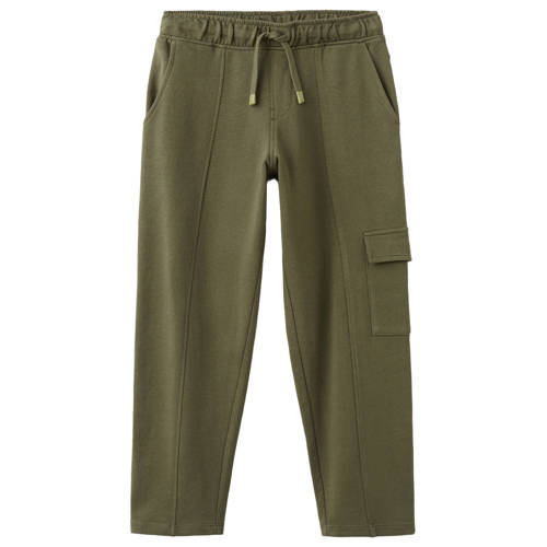 Mango Kids cargobroek Groen Jongens Sweat Effen - maat 134 afbeelding
