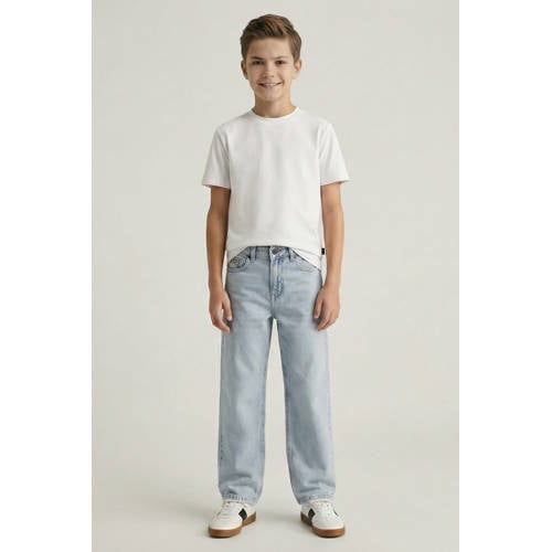 Cars straight leg jeans light blue denim Blauw Effen - maat 152 afbeelding