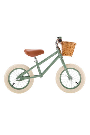 loopfiets first go 12 inch bosgroen