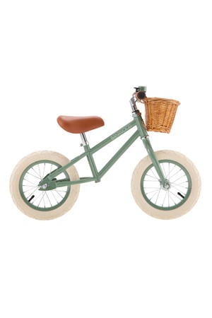 loopfiets first go 12 inch bosgroen