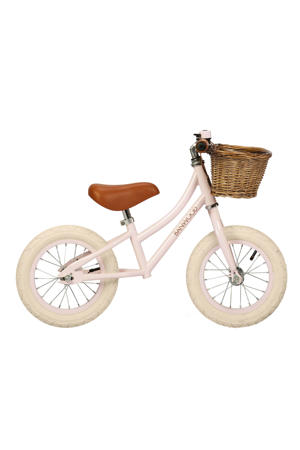 loopfiets first go 12 inch roze