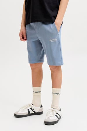 regular waist sweatshort grijsblauw