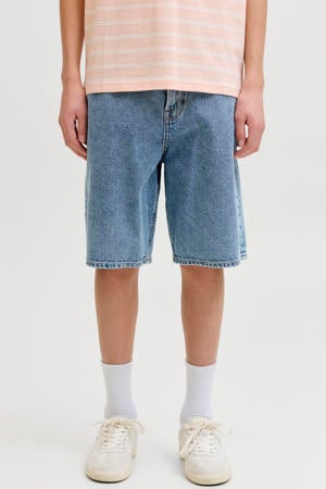 short medium blue denim