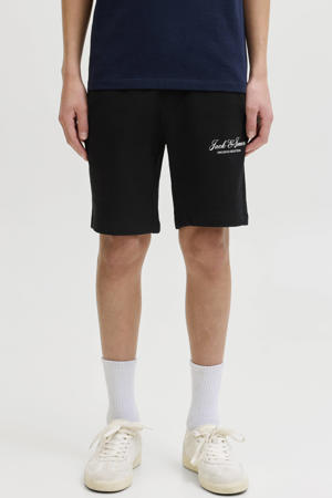 regular waist sweatshort zwart