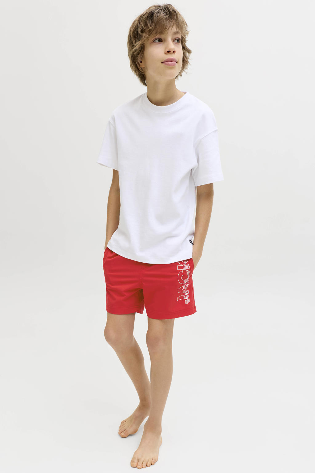 JACK & JONES JUNIOR zwemshort rood