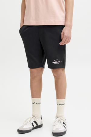 regular waist sweatshort zwart