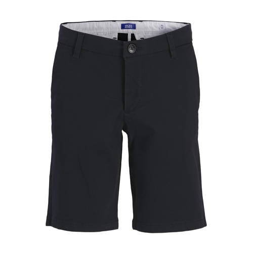 JACK & JONES JUNIOR chino short donkerblauw Korte broek Jongens Stretchkatoen - maat 128 afbeelding