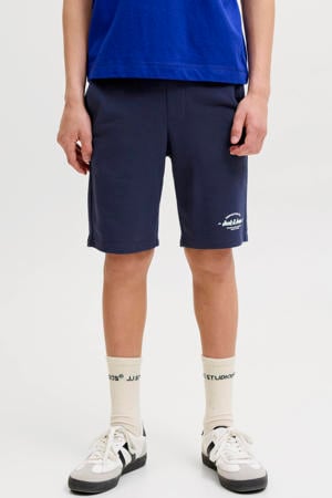 regular waist sweatshort donkerblauw