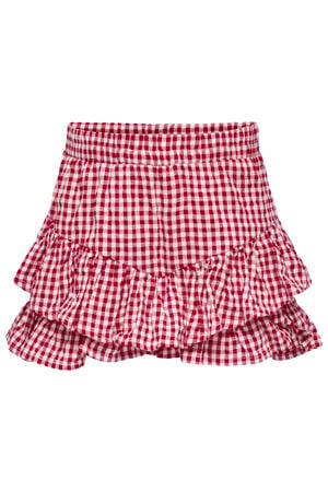 geruite skort rood