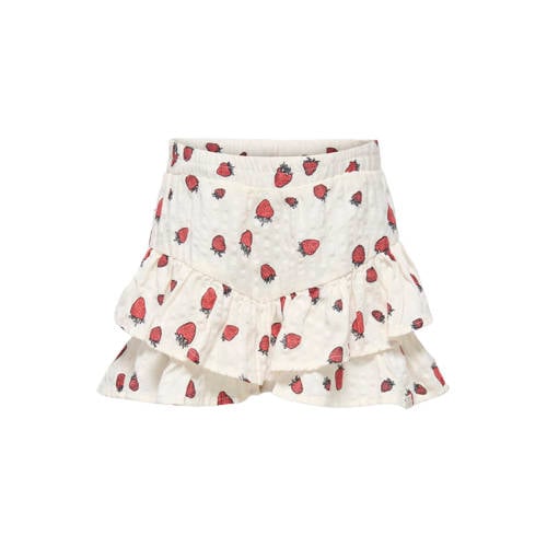 KIDS ONLY MINI skort ecru Rok Meisjes Katoen All over print - maat 116 afbeelding