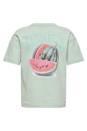 thumbnail: KIDS ONLY GIRL T-shirt met backprint groen