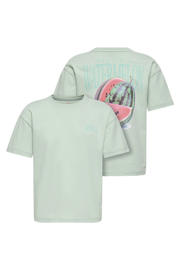 thumbnail: KIDS ONLY GIRL T-shirt met backprint groen