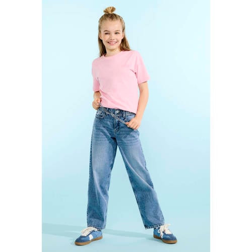 KIDS ONLY GIRL T-shirt met backprint roze Meisjes Katoen Ronde hals Backprint - maat 158/164 afbeelding