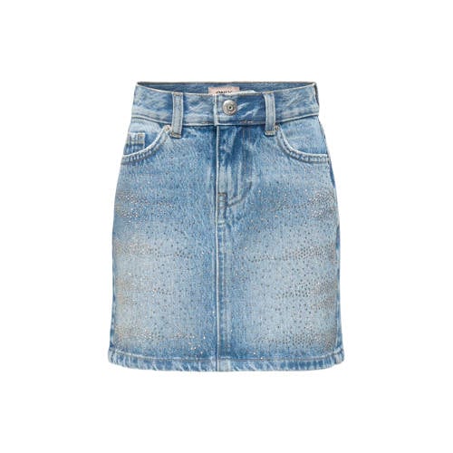 KIDS ONLY GIRL spijkerrok light blue denim Blauw All over print - maat 158 afbeelding