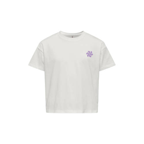 KIDS ONLY GIRL T-shirt Wit Meisjes Katoen Ronde hals Backprint - maat 158/164 afbeelding