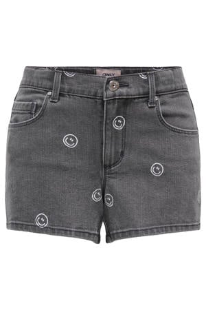 regular short grey denim