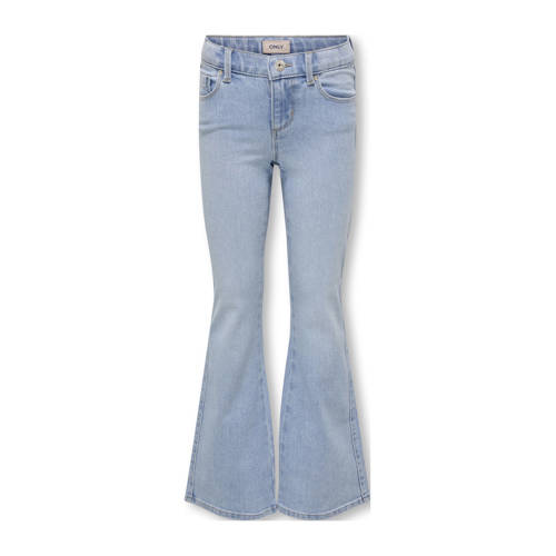 KIDS ONLY GIRL KOGBLAIR flared jeans light blue denim Blauw Meisjes Stretchdenim - maat 158 afbeelding
