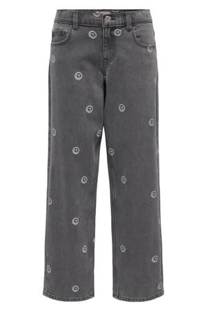 KOGROBYN straight leg jeans grey denim